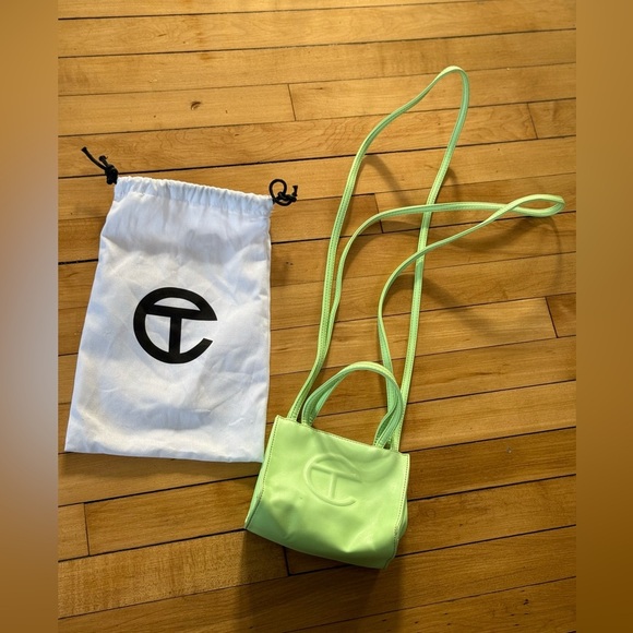 Telfar Handbags - Telfar double mint vegan leather small mini purse crossbody shoulder bag